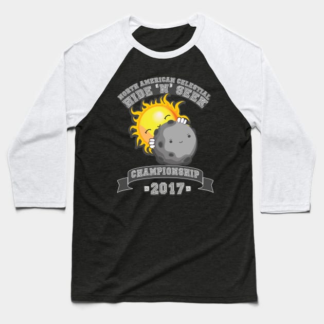 Summer Eclipse 2017 Baseball T-Shirt by KennefRiggles